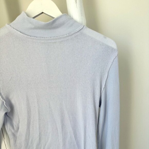 Free People Freya Mock Neck Top Lilac Sz XL - Picture 2 of 13